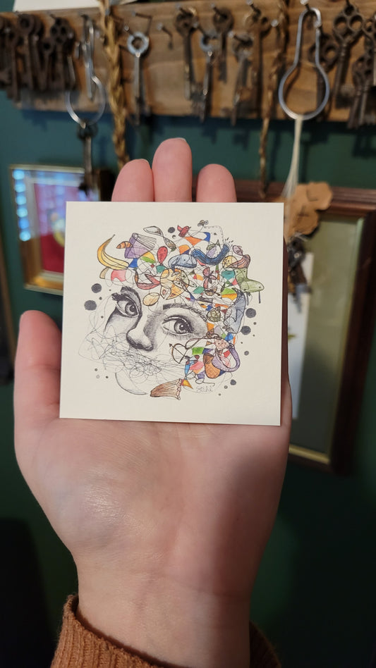 Neurodivergent Mini Watercolor Art Print