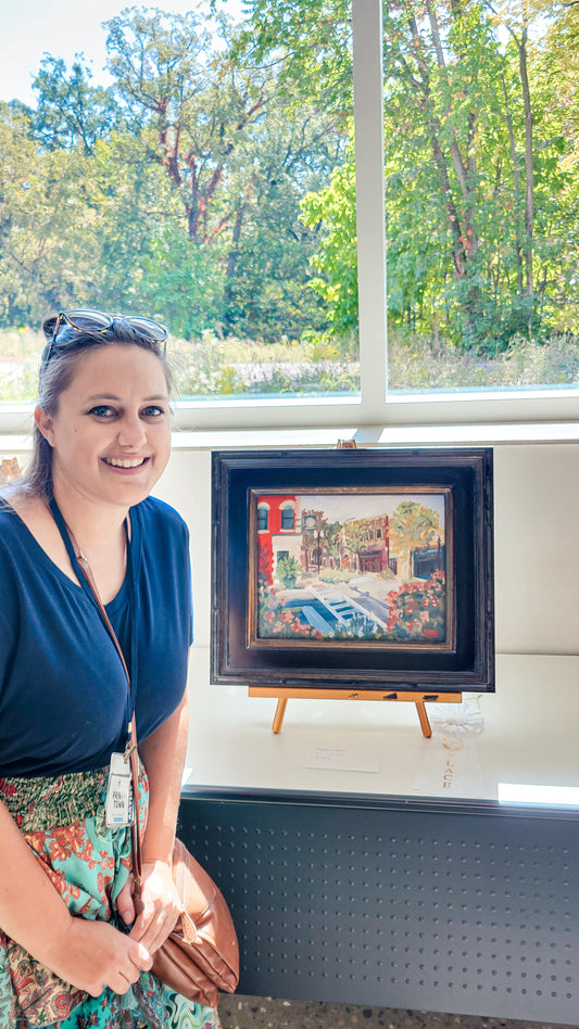 Window Into Ottawa Original Plein Air Oil Painting