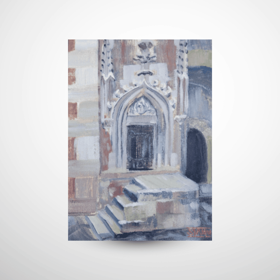 The Door Original Oil Painting