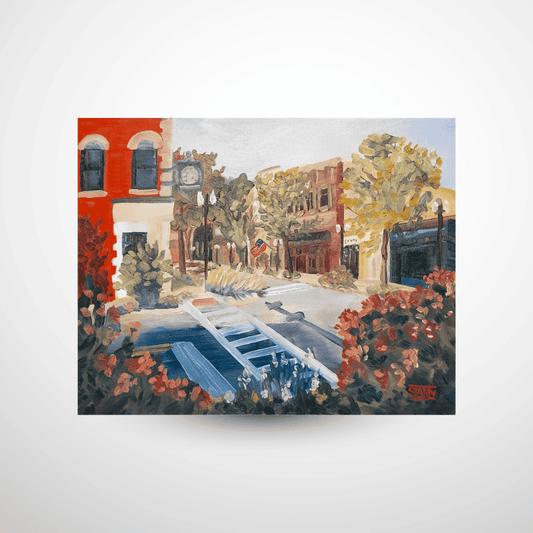 Window Into Ottawa Original Plein Air Oil Painting