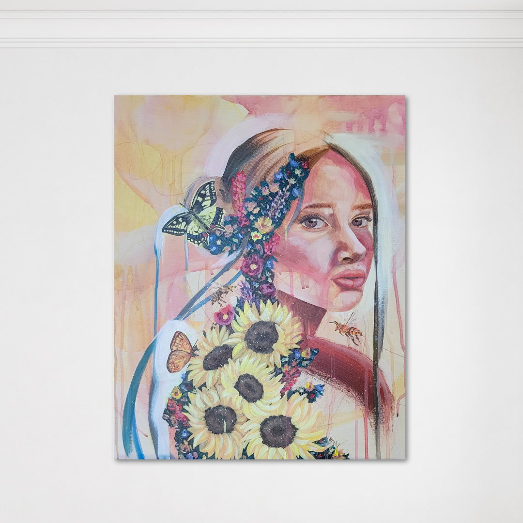 It Was All Yellow Original Acrylic Painting