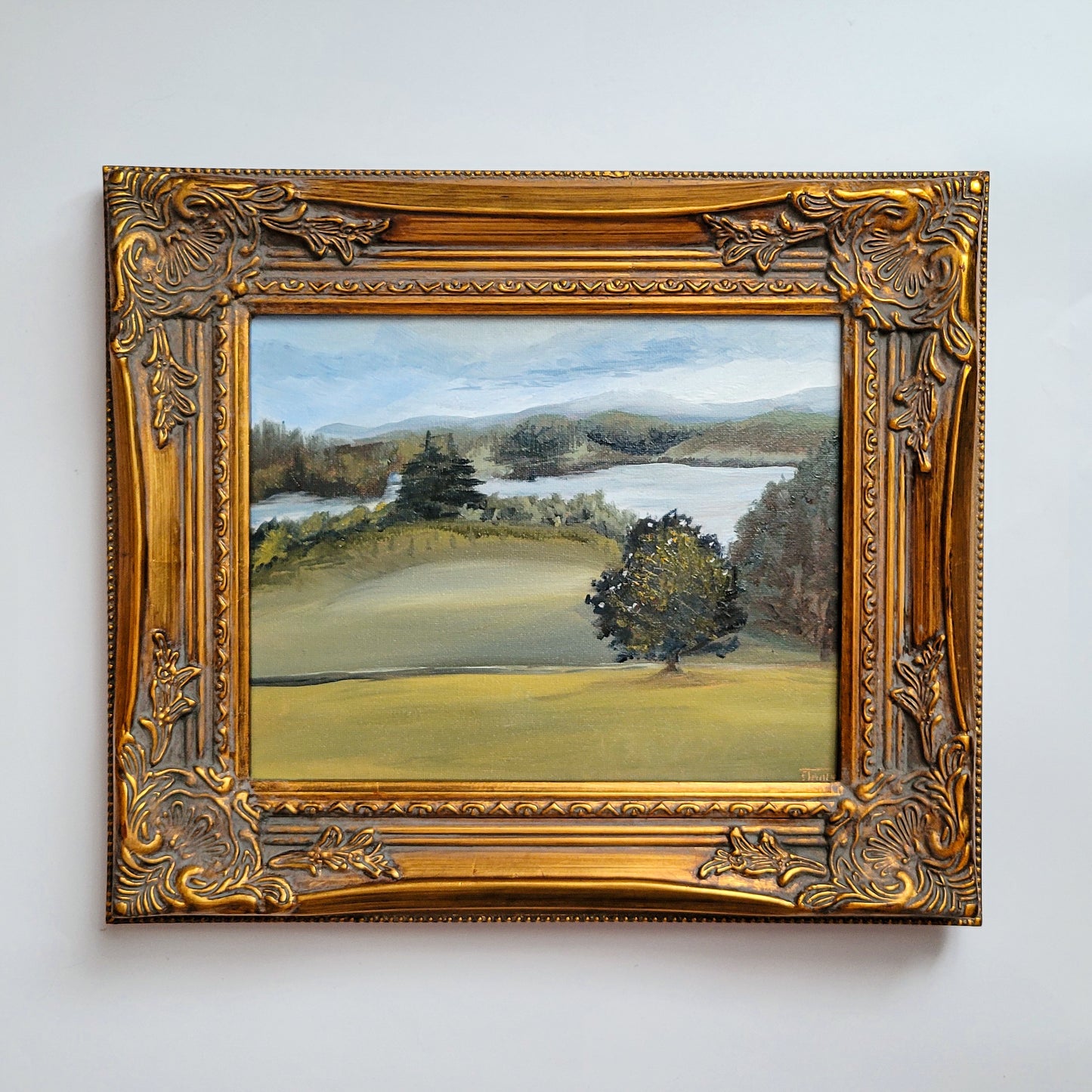 Lakeshore Park #2 Original Plein Air Oil Painting