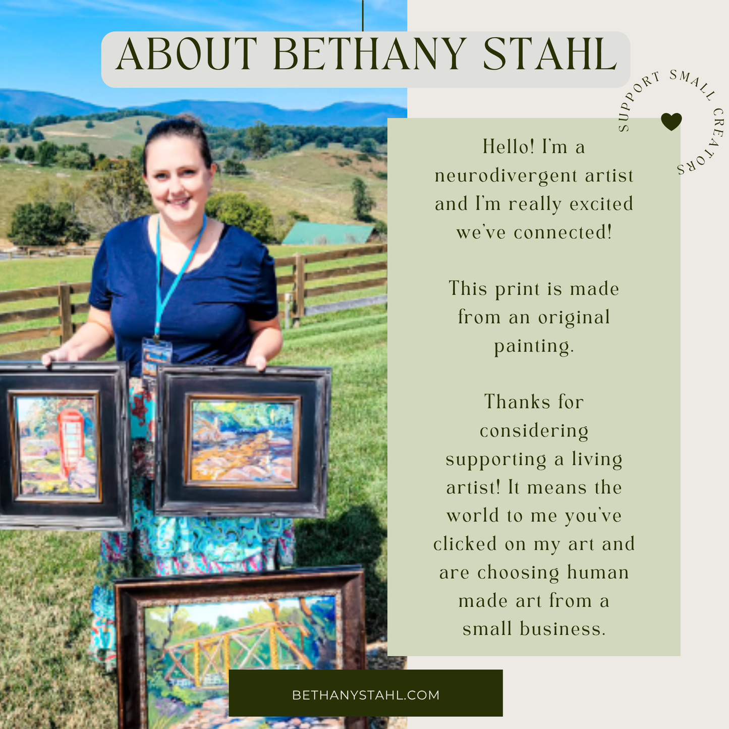 River Landscape Wall Art – Beaverdam Creek Giclée Fine Art Poster