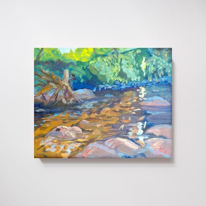 River Landscape Wall Art – Beaverdam Creek Giclée Fine Art Poster