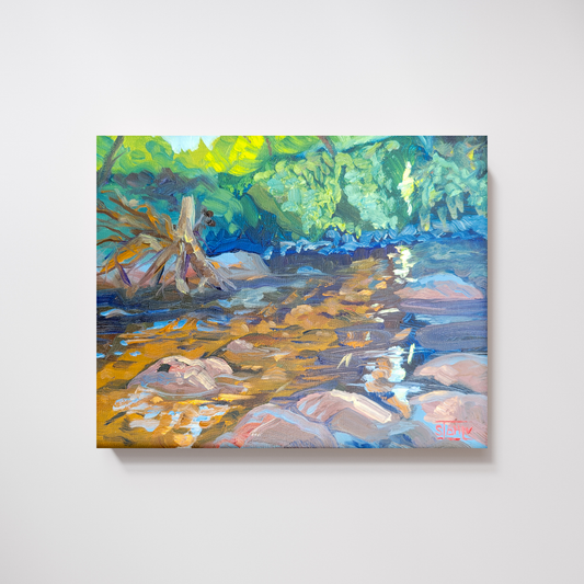 River Landscape Wall Art – Beaverdam Creek Giclée Fine Art Poster