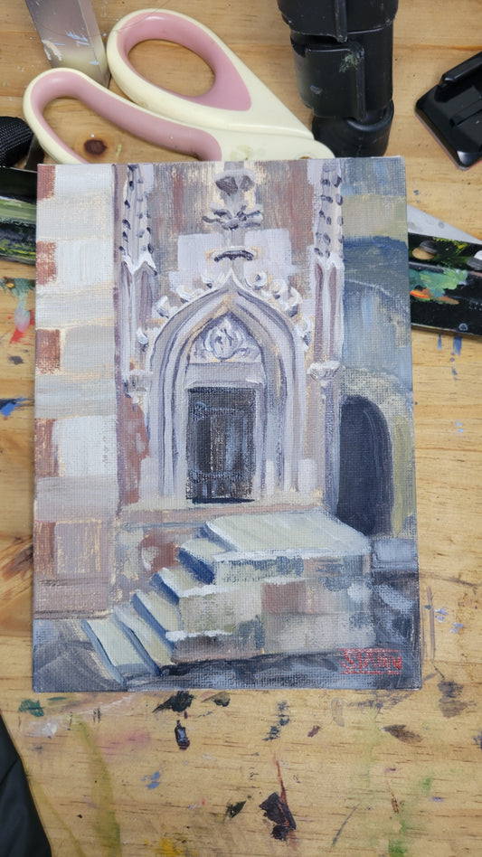 The Door Oil Painting