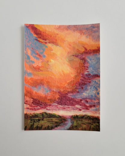I'll Follow You Wherever the Road Takes Us ACEO Collectable Mini Art