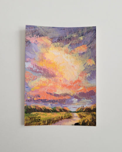 Follow the Road Home ACEO Collectable Mini Art