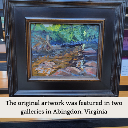 River Landscape Wall Art – Beaverdam Creek Giclée Fine Art Poster