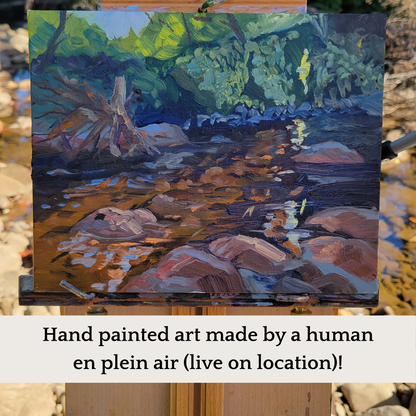 River Landscape Wall Art – Beaverdam Creek Giclée Fine Art Poster