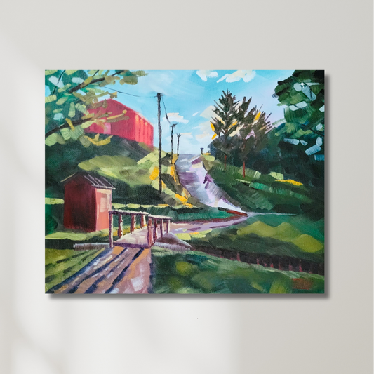 Mossy Creek Original Oil Painting