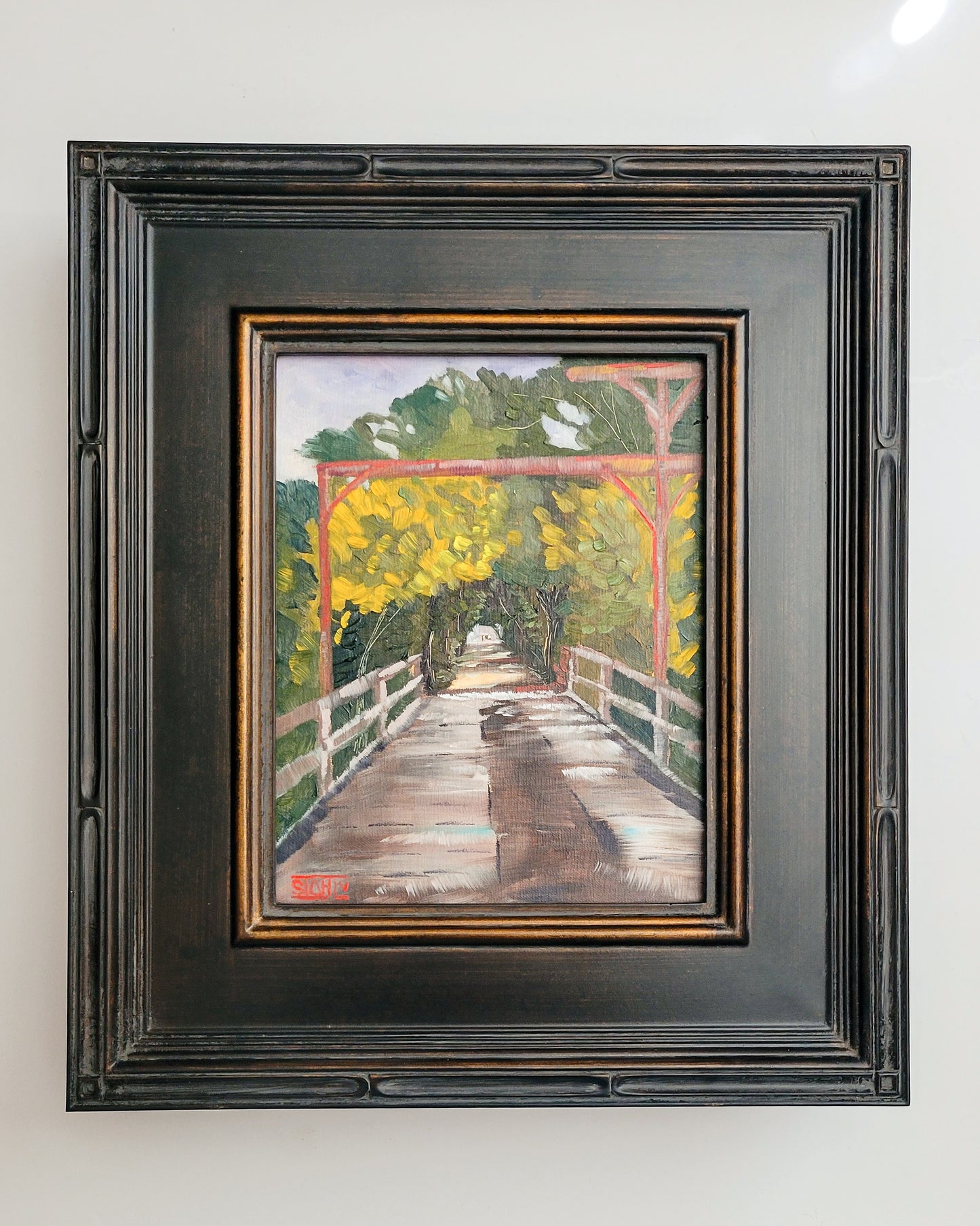 Aqueduct Original Plein Air Oil Painting