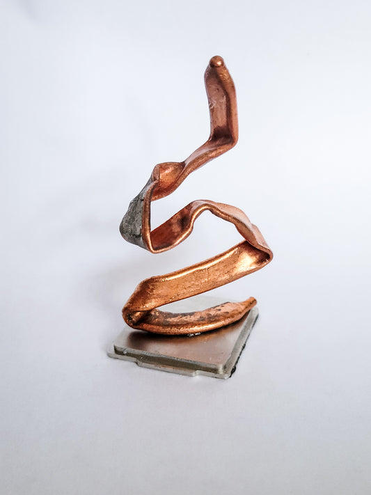 Misdirection Recycled Copper Mini Sculpture