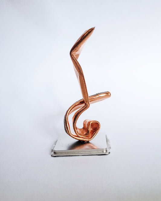 B# Recycled Copper Mini Sculpture