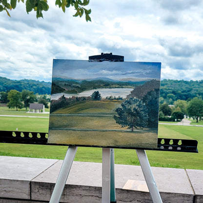Lakeshore Park Original Plein Air Oil Painting