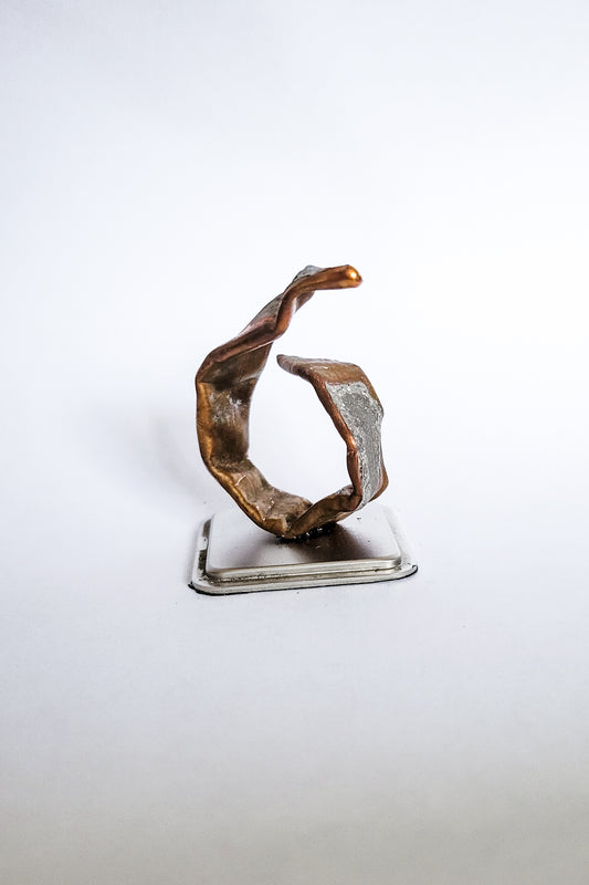 Broken Vows Recycled Copper Mini Sculpture
