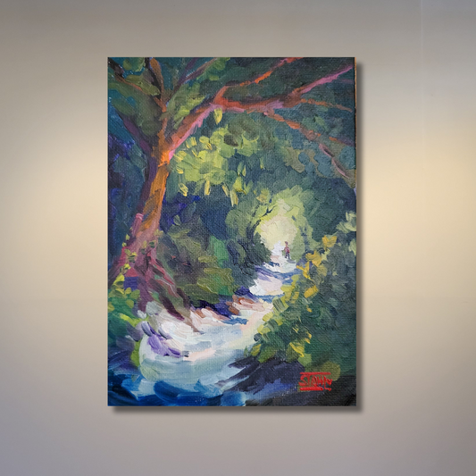 Through the Woods Original Oil Painting